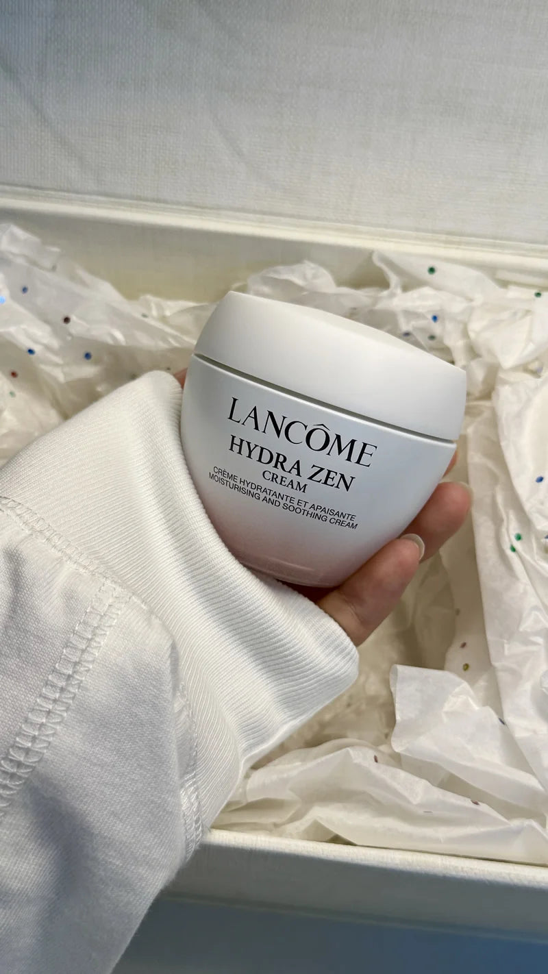 Lancome Hydra Zen Soothing Cream 48H Long-Lasting Hydration Moisturizer Calm Redness Repair Skin Barrier Brighten Dull Skin Anti